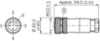 Picture of Anduripesa M12 5-pin, otse, A-coded, kruvi, IP67, kaablile 4...6mm, SICK